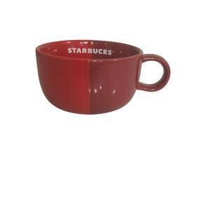 Starbucks Red Ceramic Coffee Mug Cup 10 oz – Classic Logo – Holiday Edition